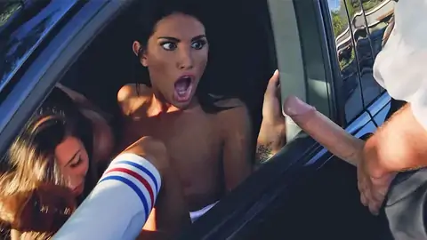 The cop demonstrates his bone 2 a duo of lezzies