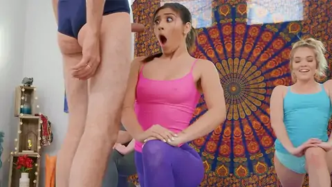 Brooklyn Gray likes yoga nearly as much as yam-sized stiffys