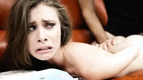 Stepdaughter Anya Olsen is disciplined by her father's cock