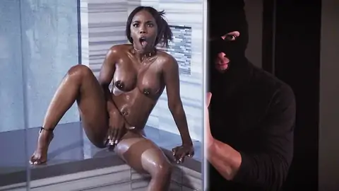 Black with pierced puffies is caught by a thief