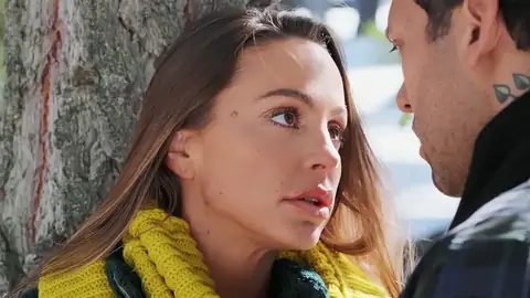 Abigail Mac is fully bare while in the woods