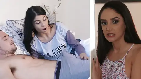 The COUGAR is spying on the nubile giving a gargle-job