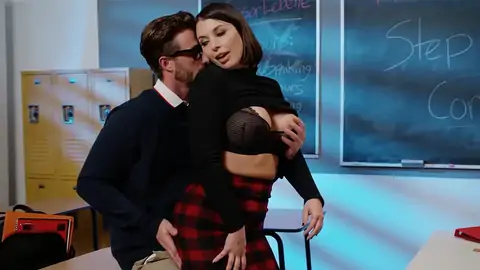 Crazy teacher has pummel-a-thon in the standing doggystyle stance